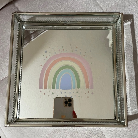 Rachel Zoe square mirrored tray - Picture 1 of 3